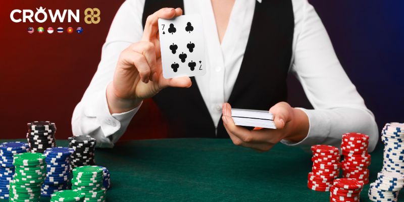 Đối với Banker là cửa nên ưu tiên khi chơi Baccarat Crown88